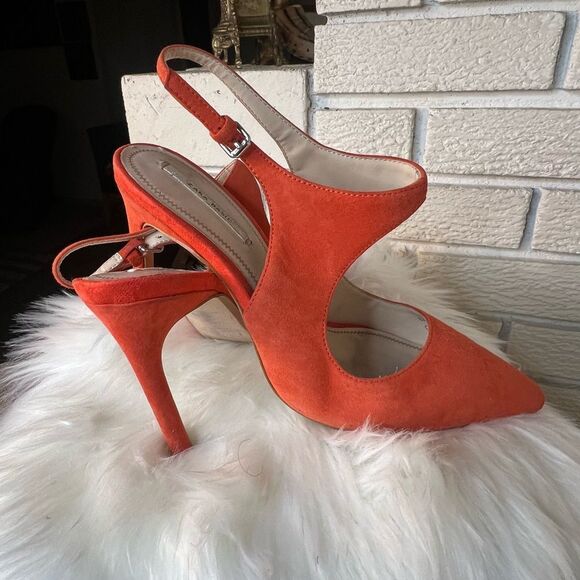 Zara Orange Swing Back Shoes - Picture 4 of 14